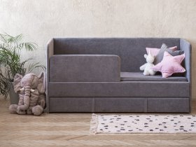 Диван-кровать Happy (темно-серый) в Золотинке - zolotinka.mebel-nsk.ru | фото