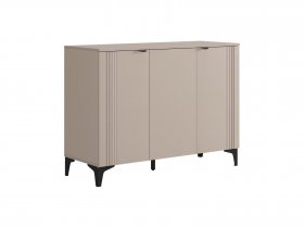 Комод 3 Рич (кашемир/фрапучино матовый/черный) в Золотинке - zolotinka.mebel-nsk.ru | фото