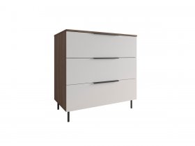 Комод 900 Роза (орех франклин карамельный/бежевый скин) в Золотинке - zolotinka.mebel-nsk.ru | фото