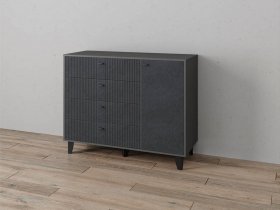Комод «Катрин-13» (графит/гранит лофт) в Золотинке - zolotinka.mebel-nsk.ru | фото