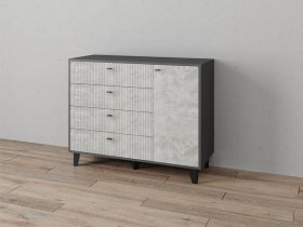 Комод «Катрин-13» (графит/мальта) в Золотинке - zolotinka.mebel-nsk.ru | фото