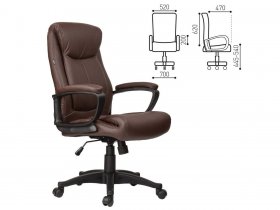 Кресло офисное BRABIX Enter EX-511, коричневое в Золотинке - zolotinka.mebel-nsk.ru | фото