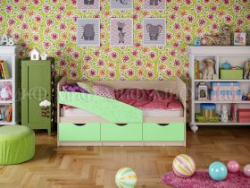 Кровать детская Бабочки 1,8 м в Золотинке - zolotinka.mebel-nsk.ru | фото