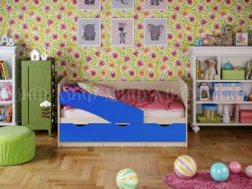 Кровать детская Бабочки 2,0 м в Золотинке - zolotinka.mebel-nsk.ru | фото