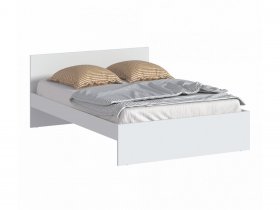 Кровать двуспальная 1,4м Бруклин СБ-3353 (белый) в Золотинке - zolotinka.mebel-nsk.ru | фото
