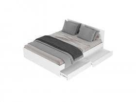 Кровать двуспальная с ящиками 1,4м Симпл КР-12 в Золотинке - zolotinka.mebel-nsk.ru | фото