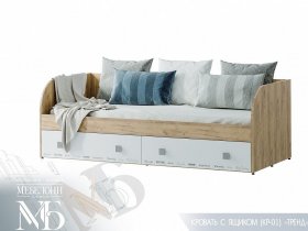 Кровать с ящиками Тренд КР-01 в Золотинке - zolotinka.mebel-nsk.ru | фото