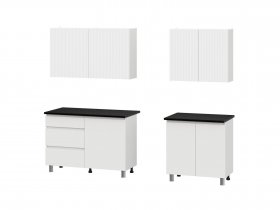 Кухонный гарнитур Эккервуд (2,0м) (SAFE) (белый) в Золотинке - zolotinka.mebel-nsk.ru | фото