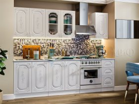 Кухонный гарнитур Лиза-2 (белый) в Золотинке - zolotinka.mebel-nsk.ru | фото