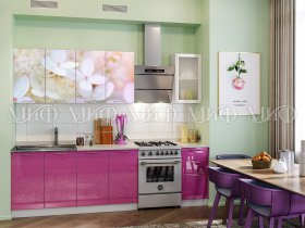 Кухонный гарнитур Вишневый цвет в Золотинке - zolotinka.mebel-nsk.ru | фото
