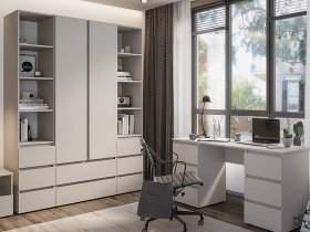 Модульная детская Люмо (кашемир) в Золотинке - zolotinka.mebel-nsk.ru | фото