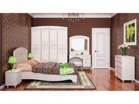 Модульная спальня Каролина в Золотинке - zolotinka.mebel-nsk.ru | фото