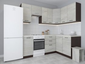 Модульная угловая кухня 1,4м*2,1м Лада (пикард) в Золотинке - zolotinka.mebel-nsk.ru | фото