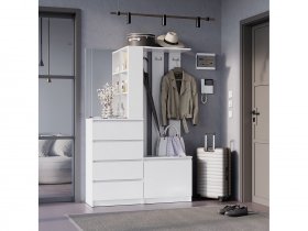 Прихожая Симпл ПР-04 (белый) в Золотинке - zolotinka.mebel-nsk.ru | фото