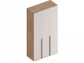 Шкаф 3-ств Сицилия (дуб альпийский/тефия) в Золотинке - zolotinka.mebel-nsk.ru | фото