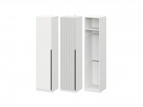 Шкаф ШК-50 Эккервуд (белый) в Золотинке - zolotinka.mebel-nsk.ru | фото