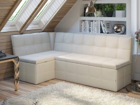 Скамья угловая со спальным местом «Домино» (кашемир) в Золотинке - zolotinka.mebel-nsk.ru | фото