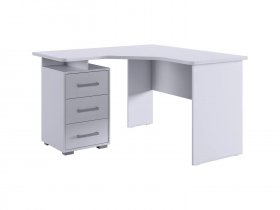 Стол компьютерный 1200 угловой Лайт-2 (белый/белый) в Золотинке - zolotinka.mebel-nsk.ru | фото
