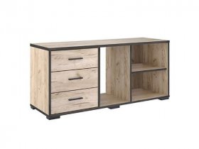 Тумба 1200 Тм075.0 Гермес лофт (дуб крафт серый) в Золотинке - zolotinka.mebel-nsk.ru | фото