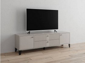 Тумба под ТВ Парус-10 (кашемир/сантьяго софт) в Золотинке - zolotinka.mebel-nsk.ru | фото