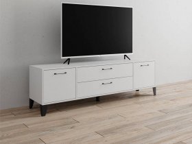 Тумба под ТВ Парус-13 (белый) в Золотинке - zolotinka.mebel-nsk.ru | фото