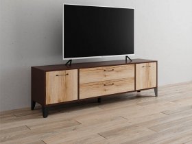 Тумба под ТВ Парус-13 (венге/дуб делано) в Золотинке - zolotinka.mebel-nsk.ru | фото